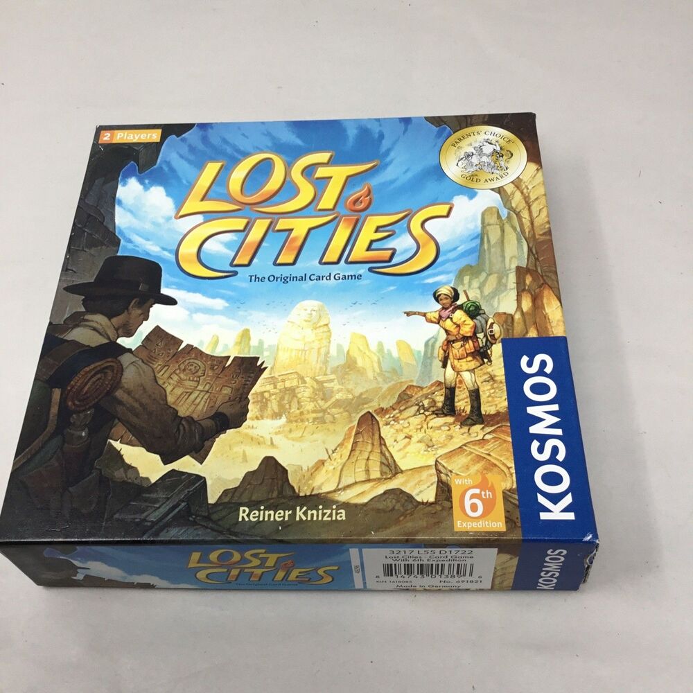 Lost Cities Original Card Game with 6th Expedition Kosmos English Not Used